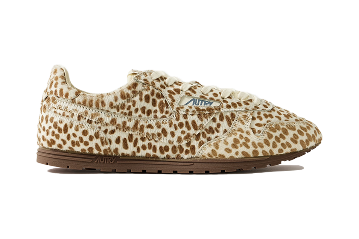 Autry Windspin Cheetah-Print Pony Hair Sneakers