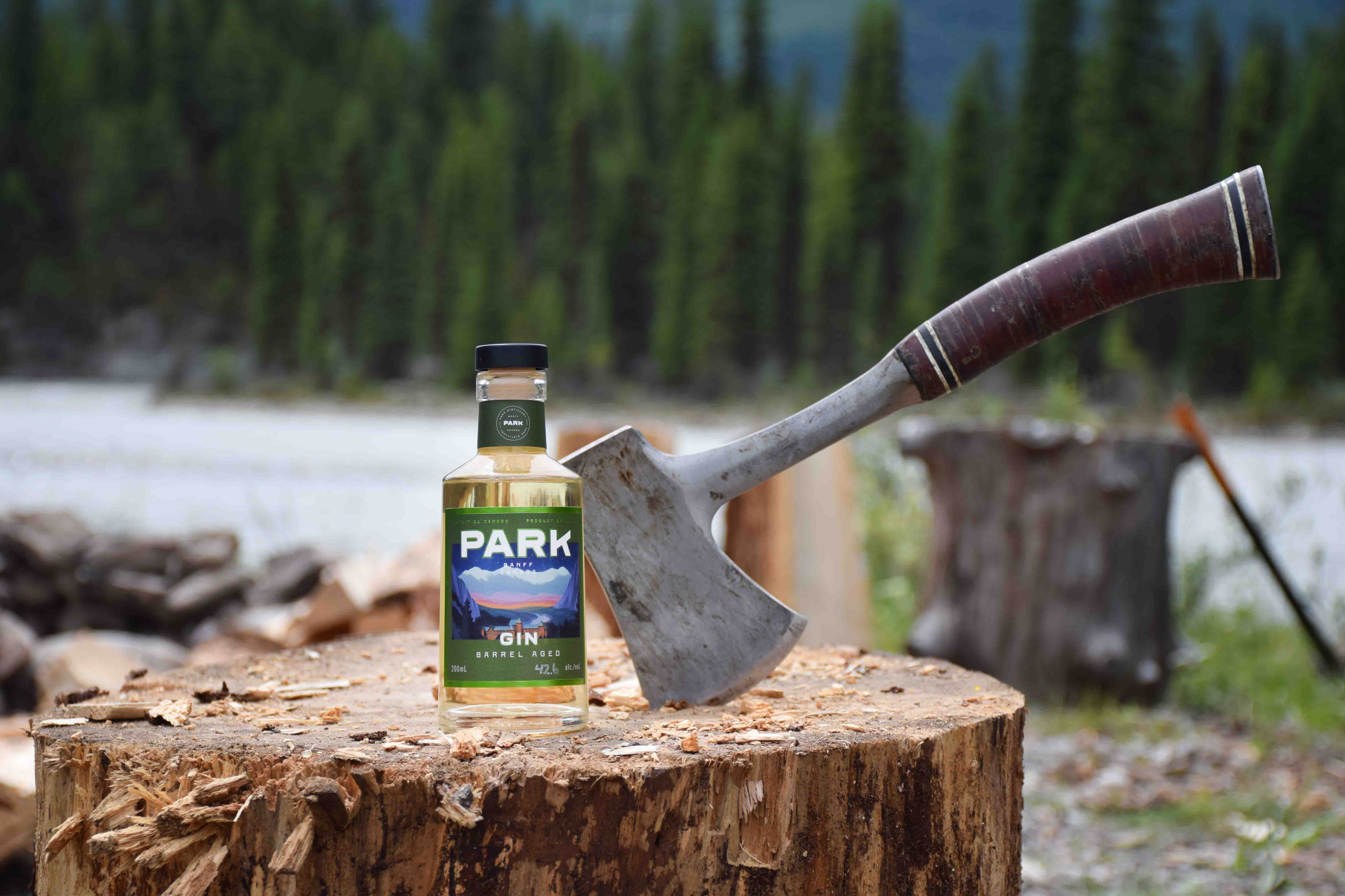 Barrel Aged Park Gin at Park Distillery in Banff