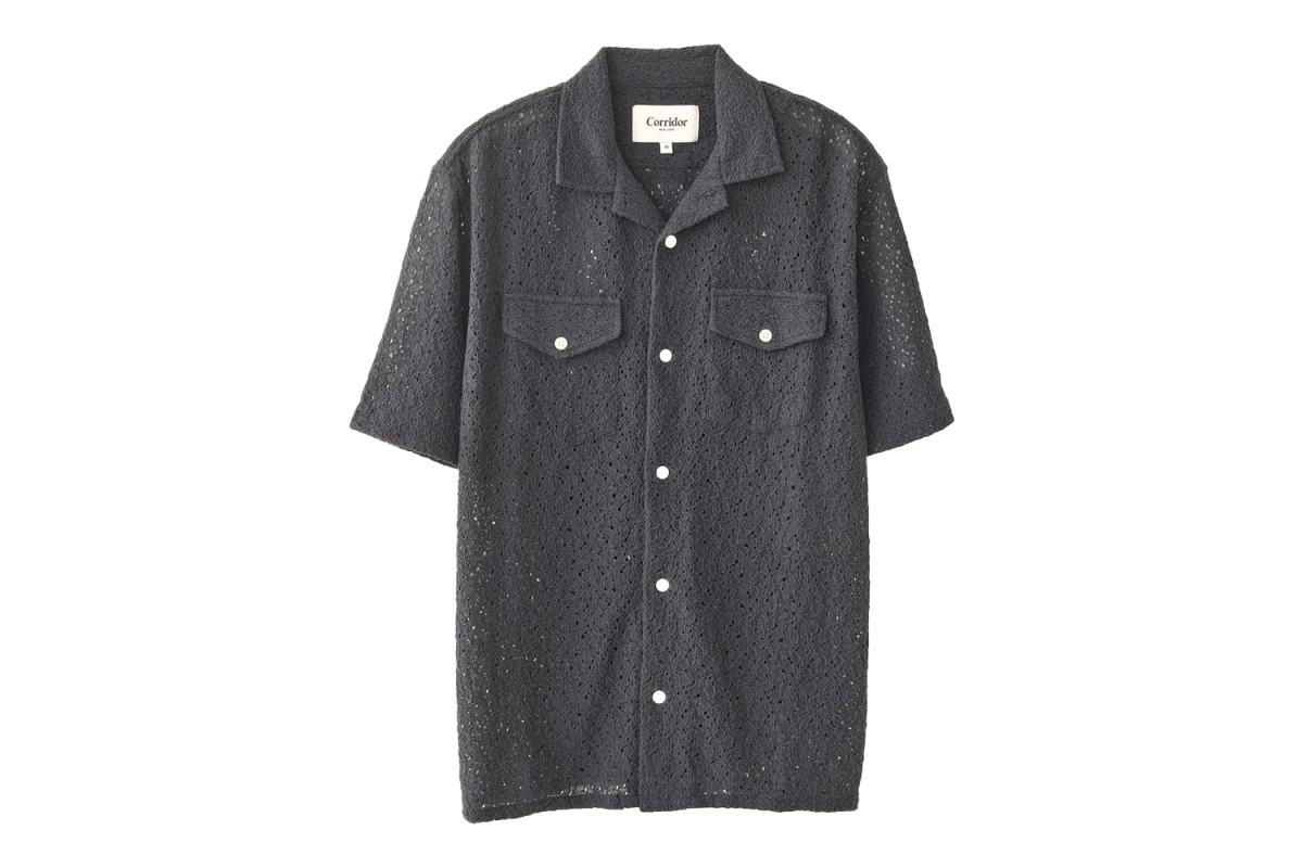 Corridor Floral Lace SS Camp Shirt