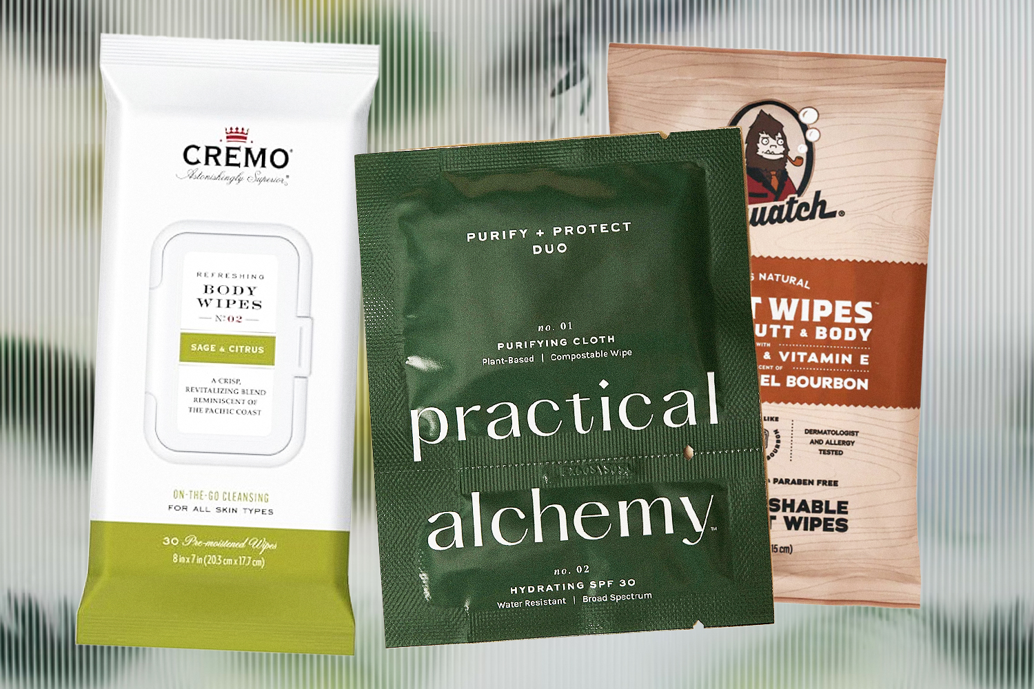 Face & Body wipes collage