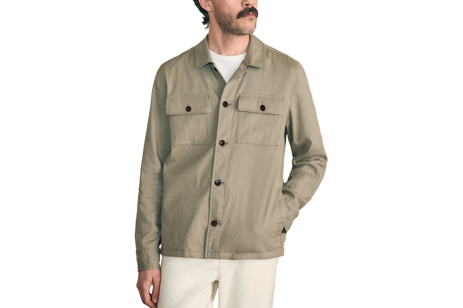 Faherty Movement Flex Linen Shirt Jacket