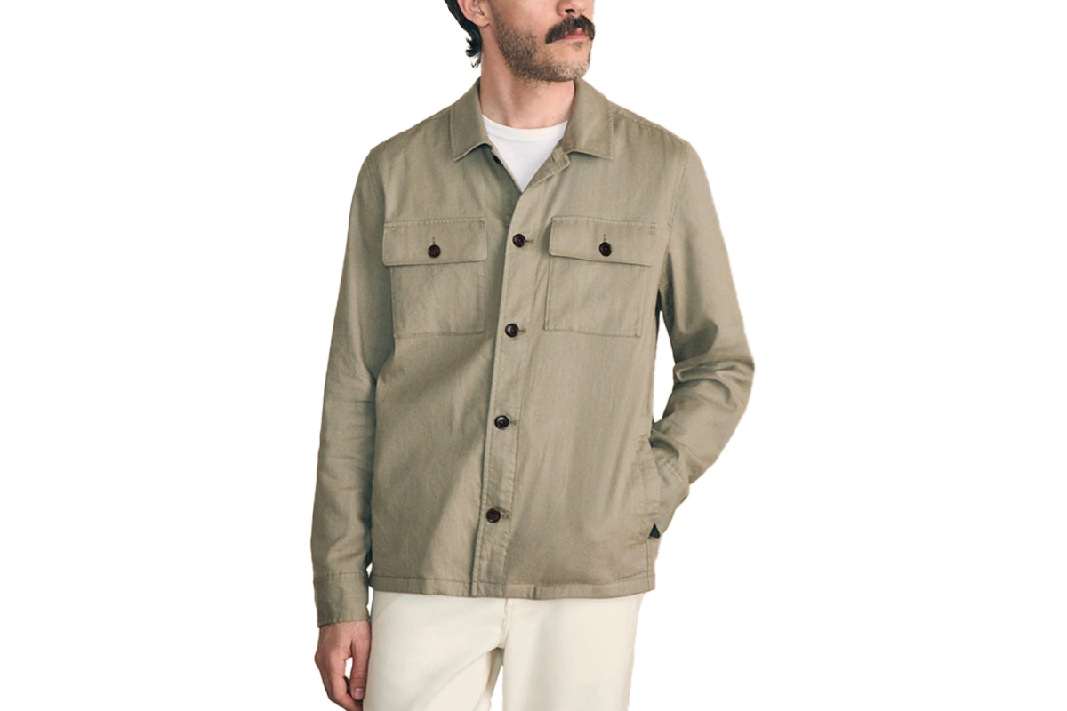 Faherty Movement Flex Linen Shirt Jacket