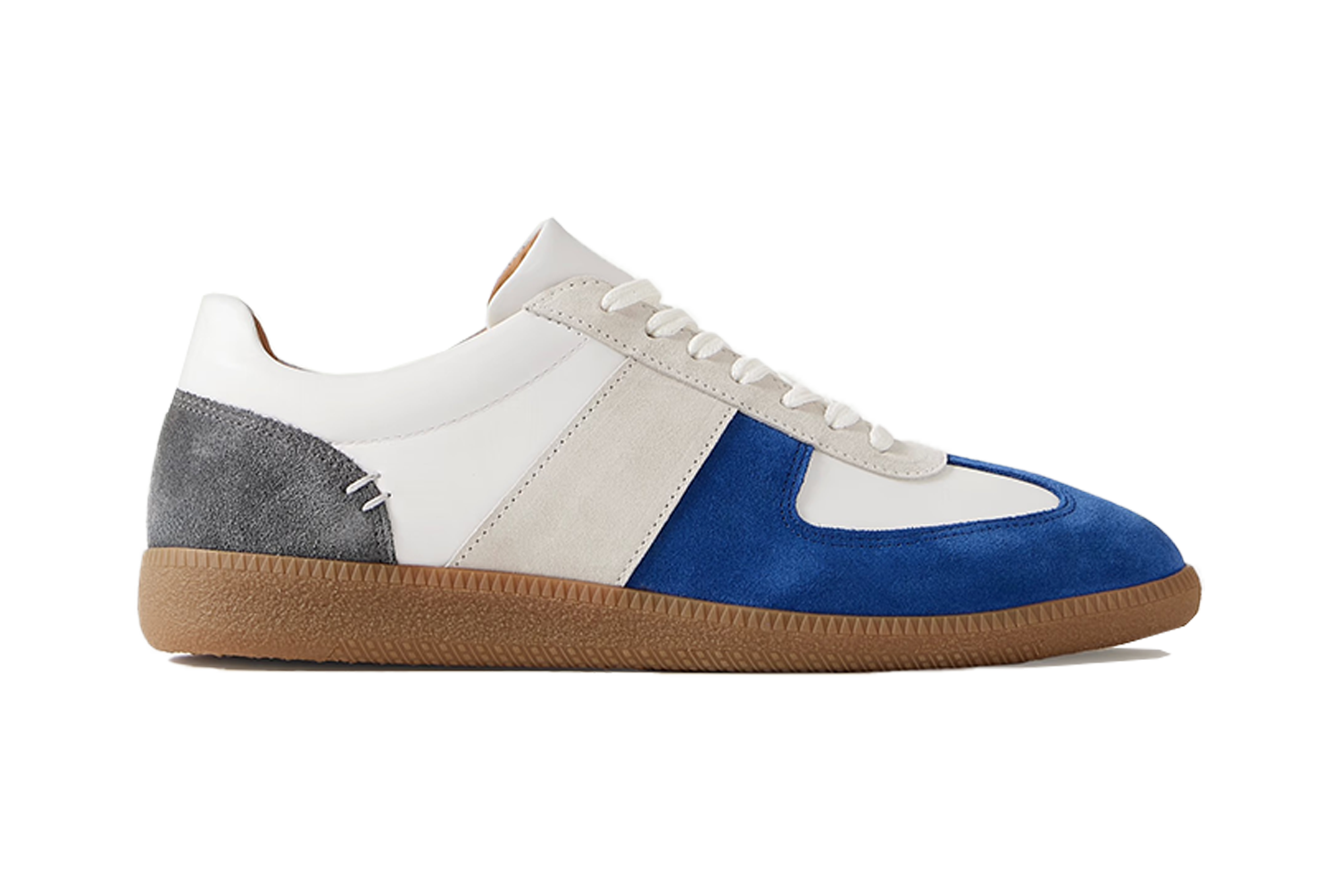 Mr P. Ansel Colour-Block Suede and Leather Sneakers