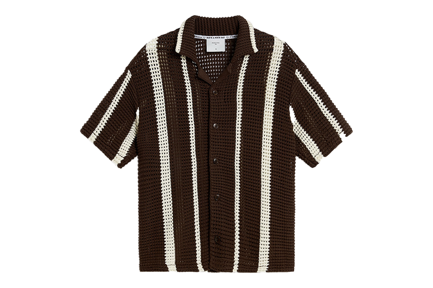 Percival Conti Knitted Stripe Shirt