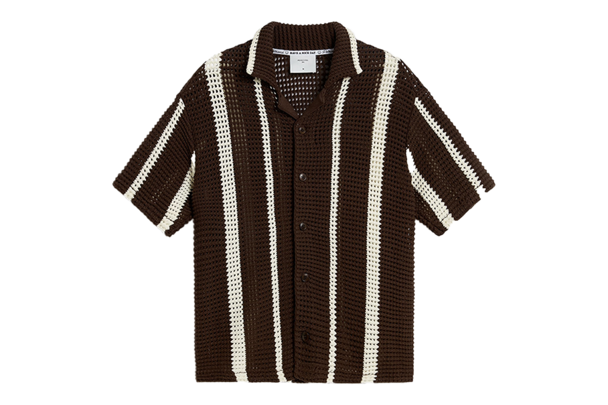 Percival Conti Knitted Stripe Shirt