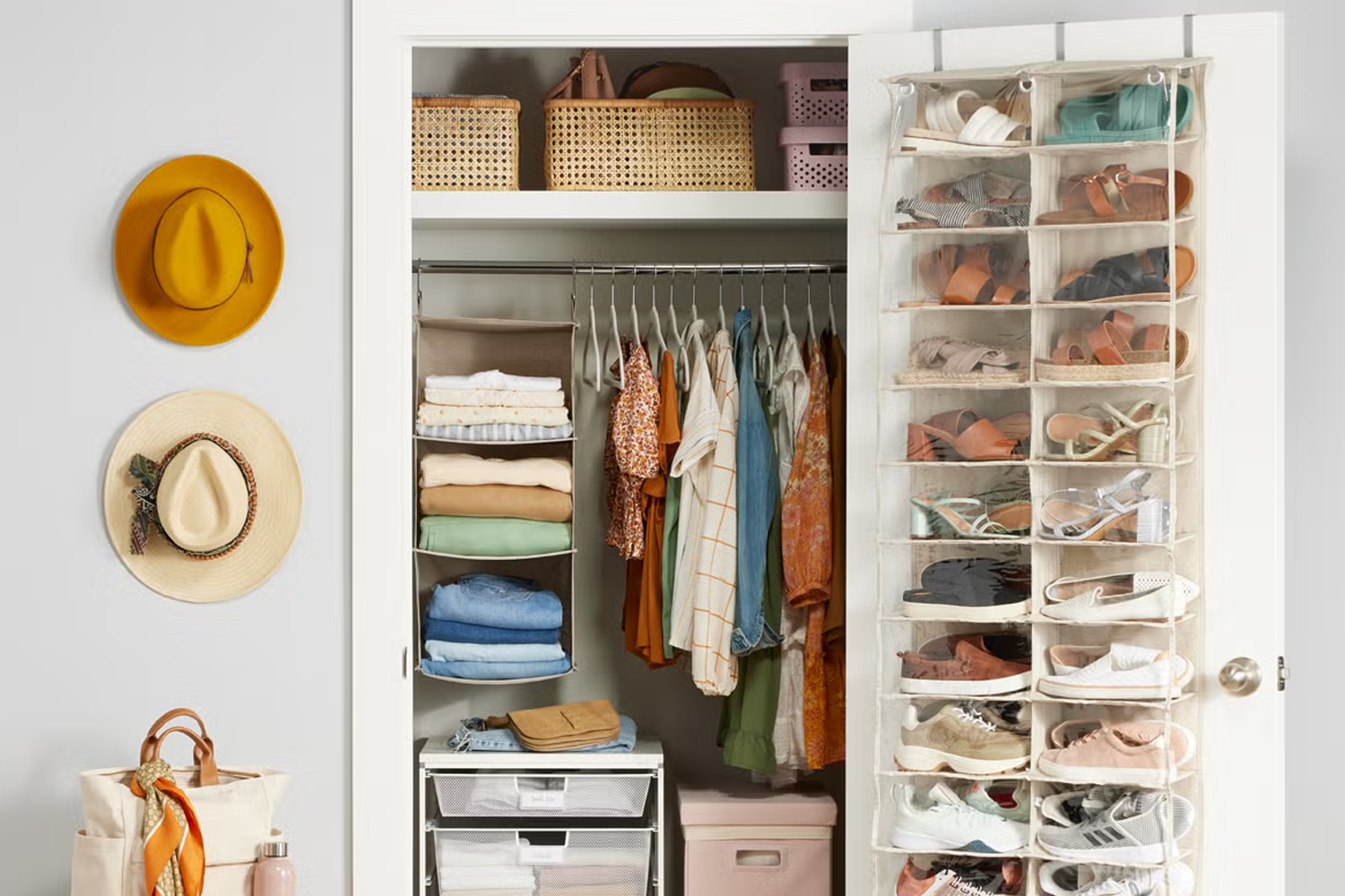 The Container Store 24-Pocket Over the Door Shoe Organizer