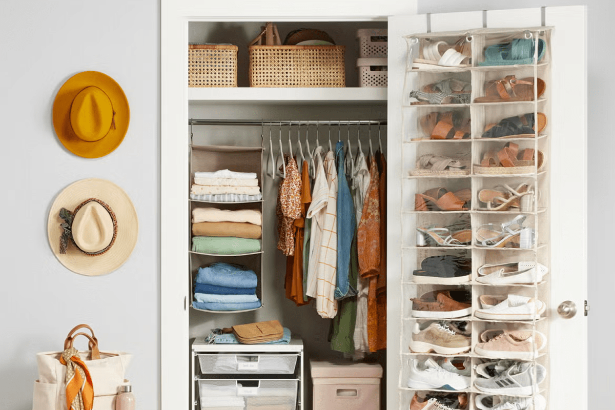 The Container Store 24-Pocket Over the Door Shoe Organizer