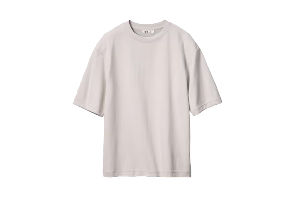 Uniqlo AIRism Cotton Oversized T-Shirt | Half-Sleeve