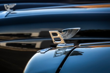 Bentley logos on two cars