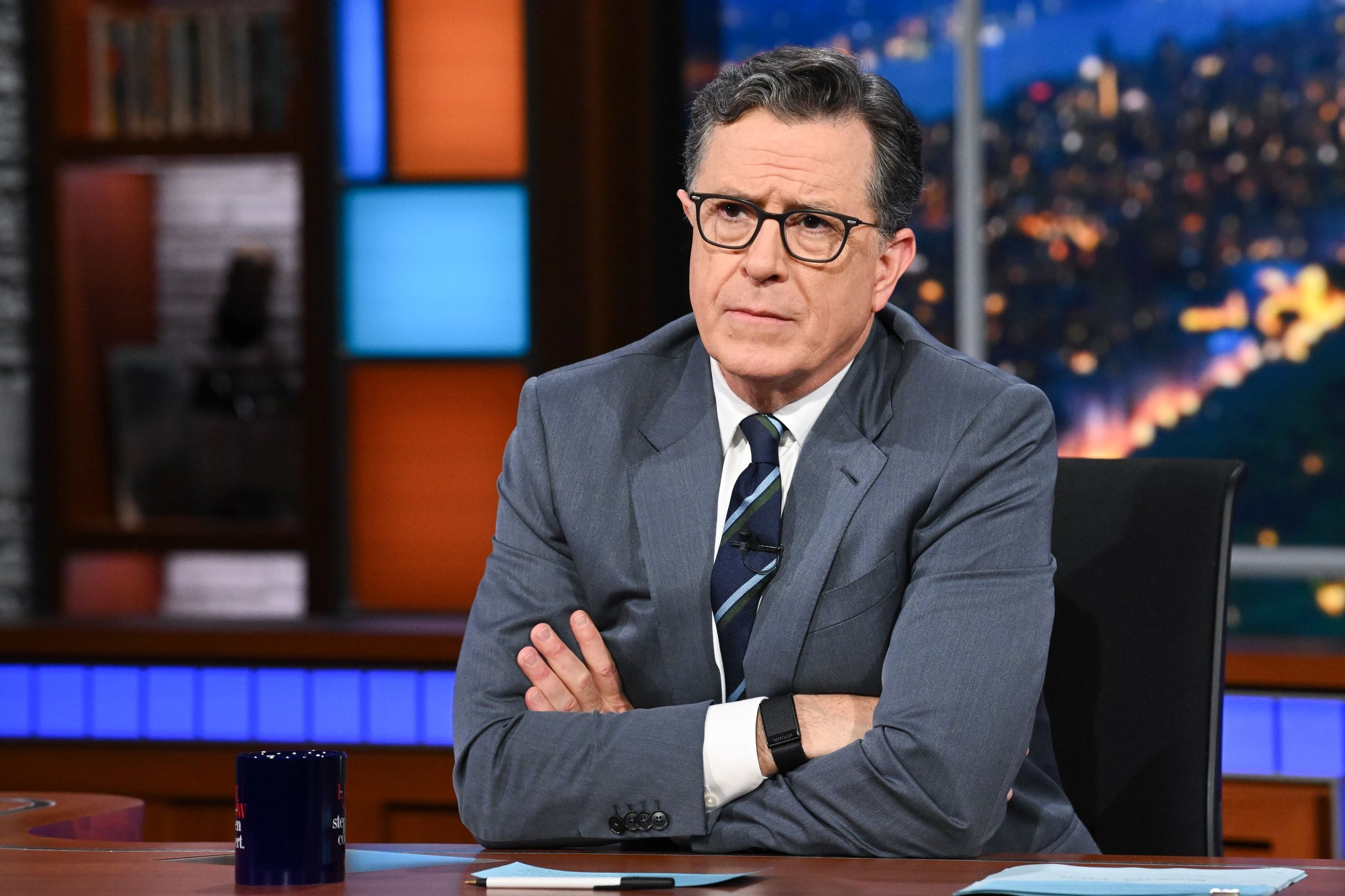 Stephen Colbert on "The Late Show." CBS announced it will cancel the late-night mainstay in May 2026.