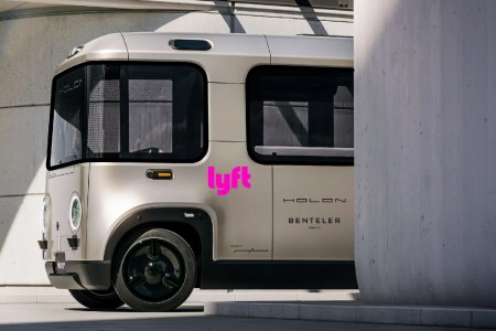 Rendering of Lyft's autonomous shuttles