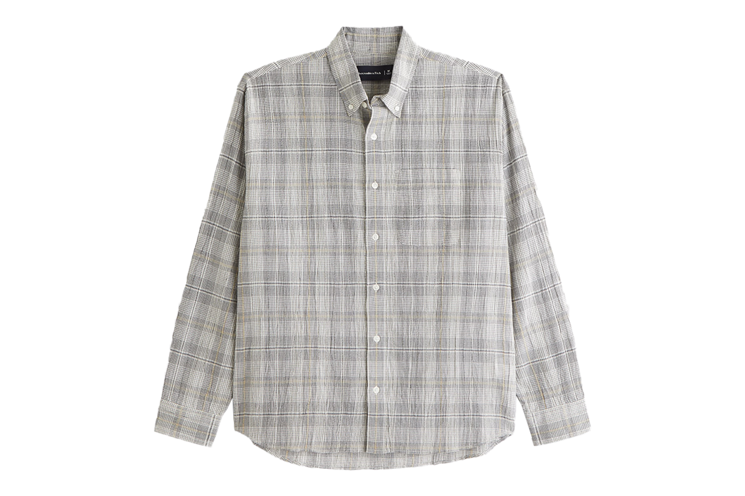 Abercrombie & Fitch Long-Sleeve Plaid Button-Up Shirt