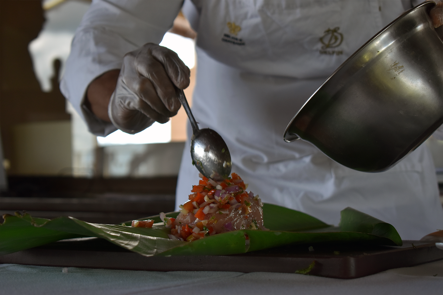 Culinary demonstration aboard the Delfin III