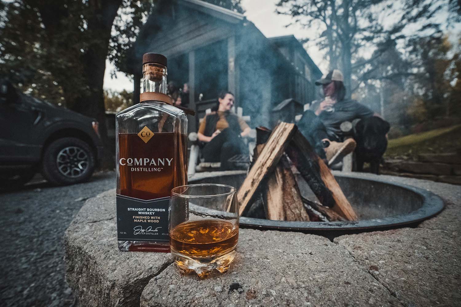 Company Distilling Bourbon Finished with Maple Wood