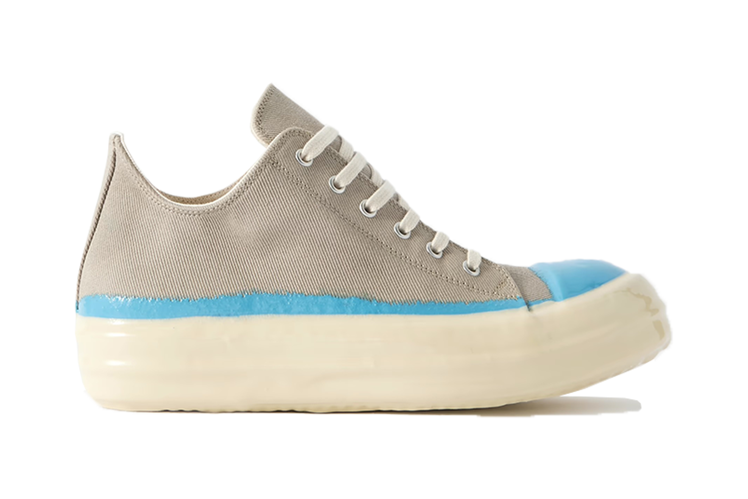 DRKSHDW by Rick Owens Lacquered-Denim Sneakers