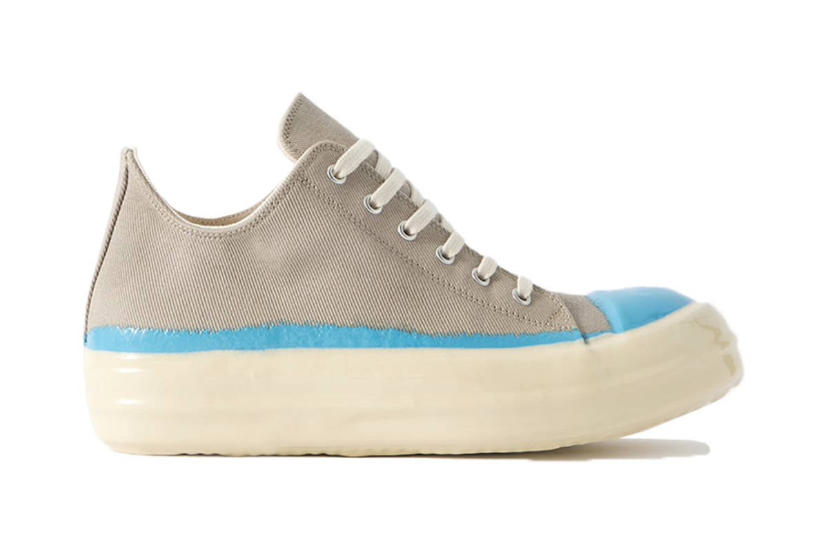 DRKSHDW by Rick Owens Lacquered-Denim Sneakers