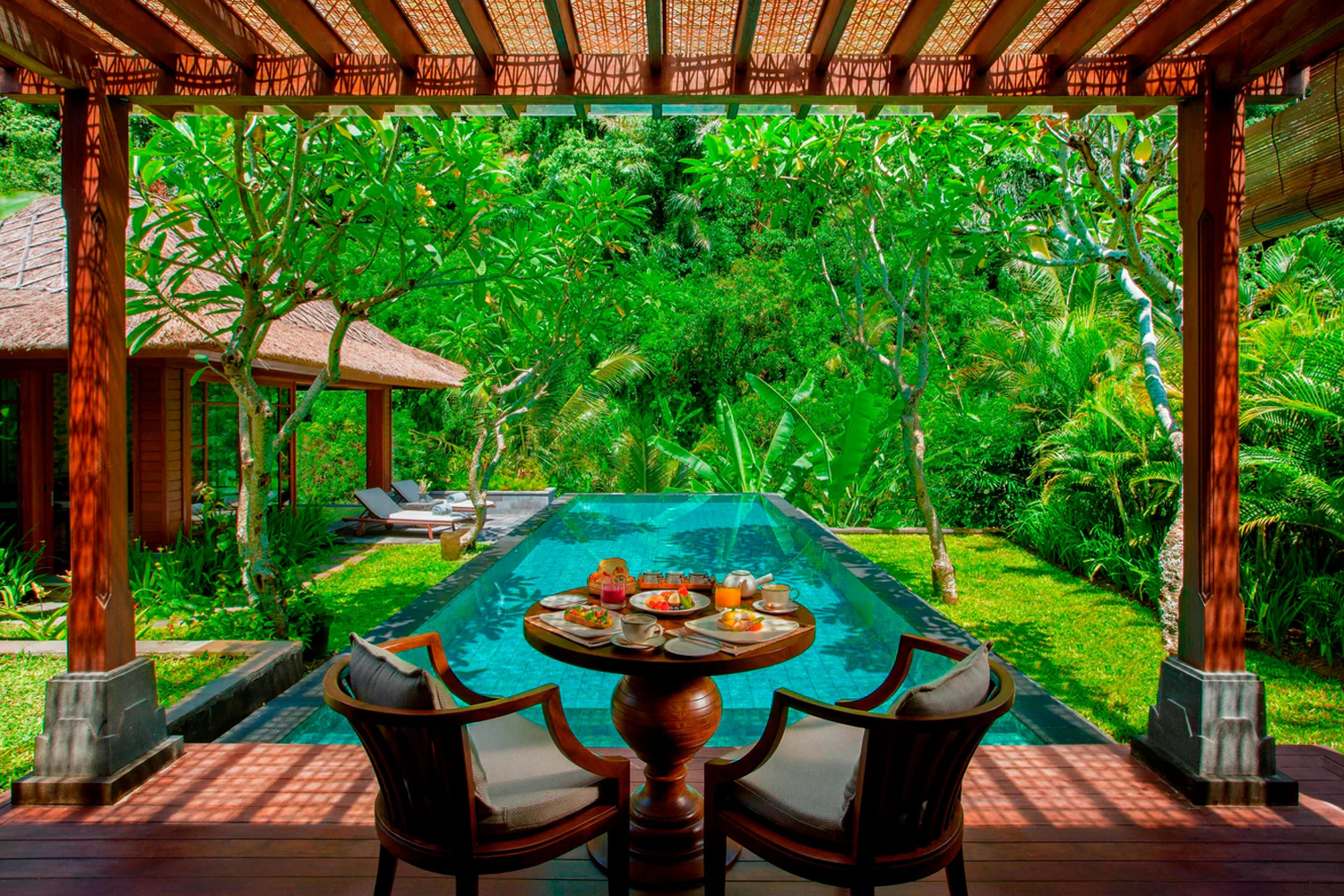 In-villa breakfast at Mandapa, a Ritz-Carlton Reserve
