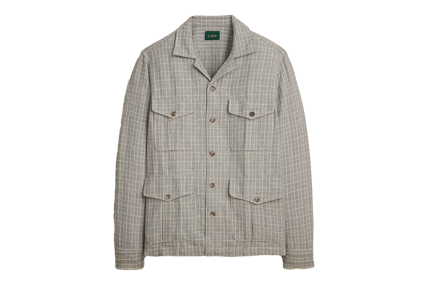 J.Crew Linen-Cotton Blend Twill Shirt-Jacket