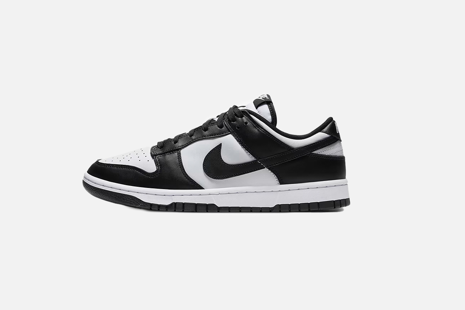 Nike Dunk Low on grey background