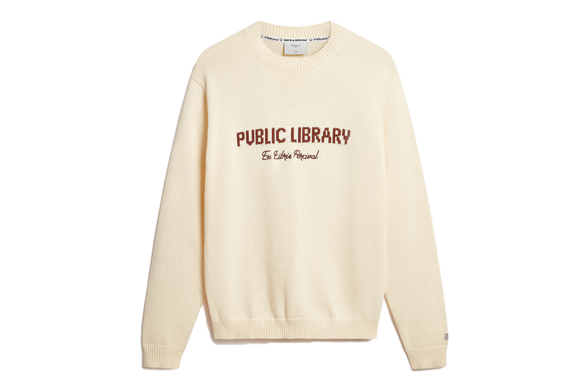 Percival Public Library Knitted Crew Jumper