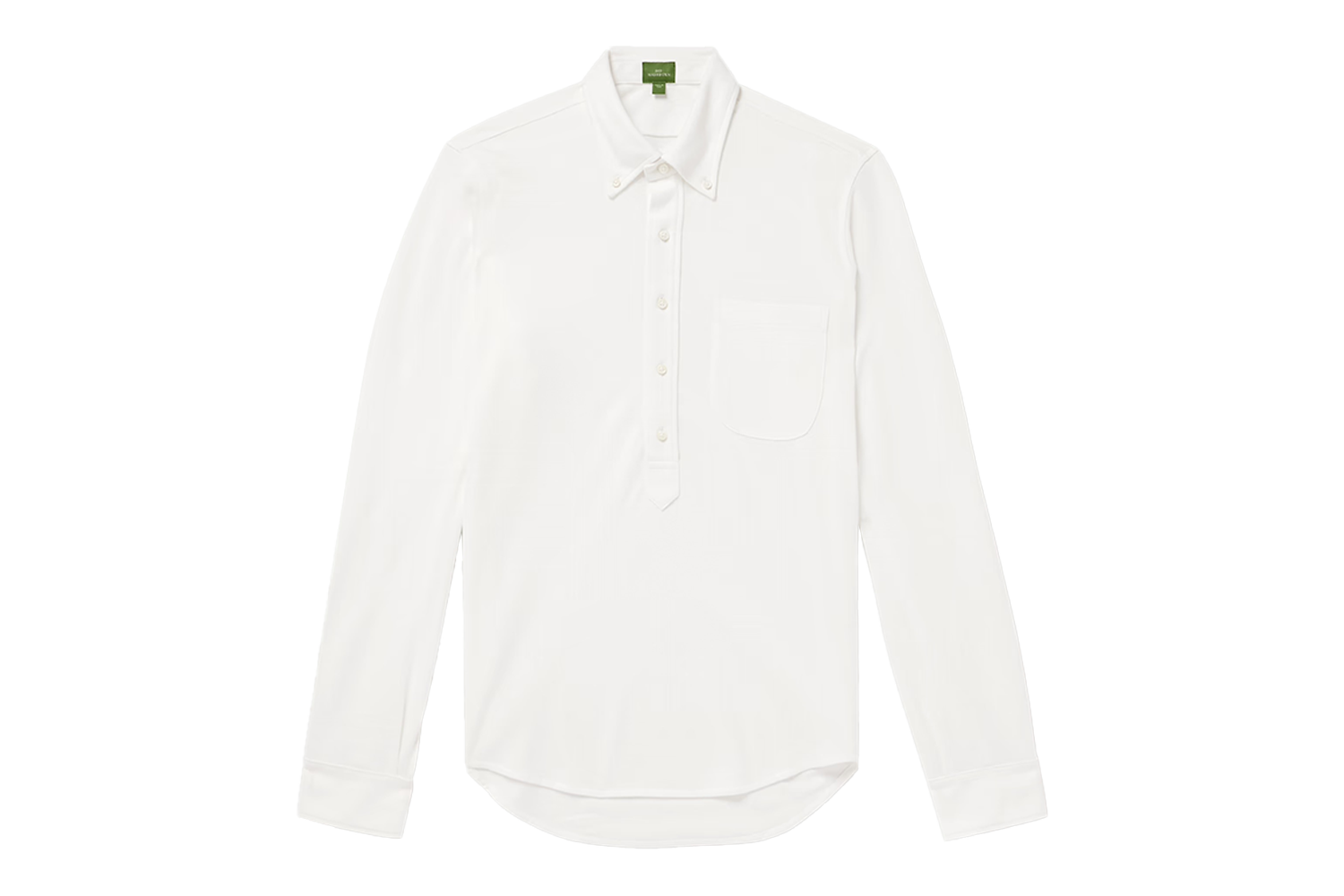 Sid Mashburn Pima Cotton-Piqué Half-Placket Shirt