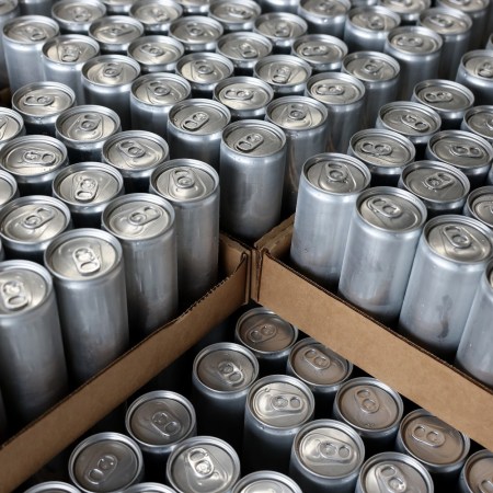 Blank aluminum cans