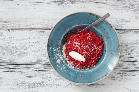 Beetroot risotto