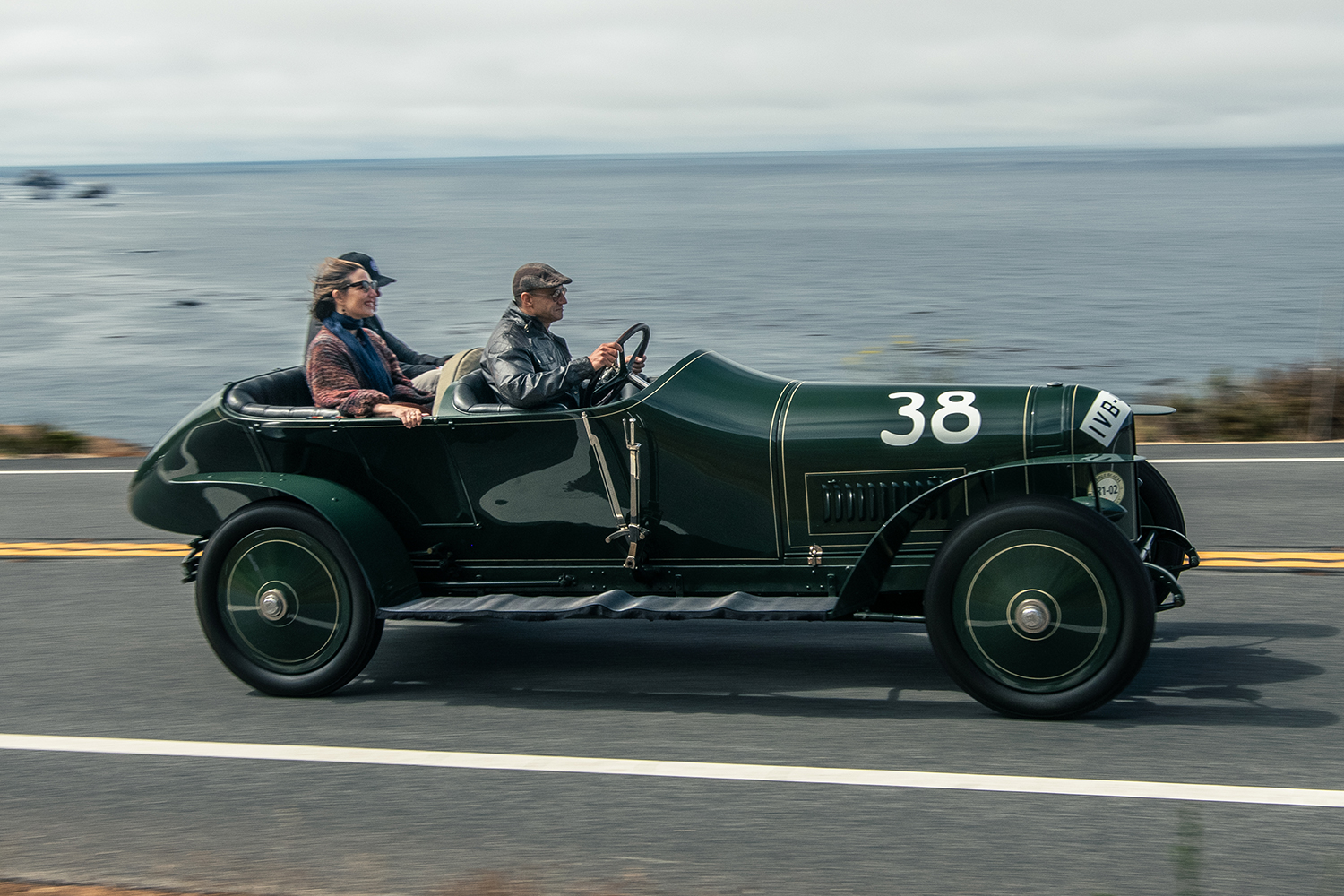 InsideHook correspondent Basem Wasef driving the 1910 Benz & Cie "Prinz Heinrich" car
