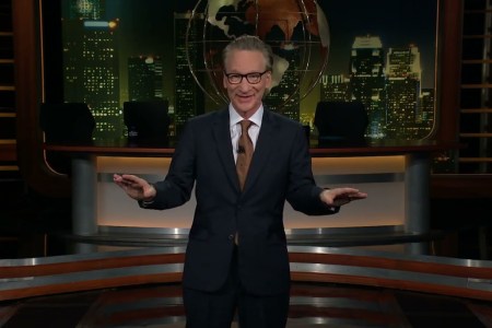 Bill Maher hosting "Real Time"
