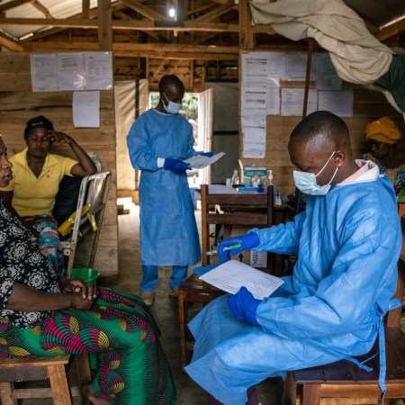 Doctors treating mpox