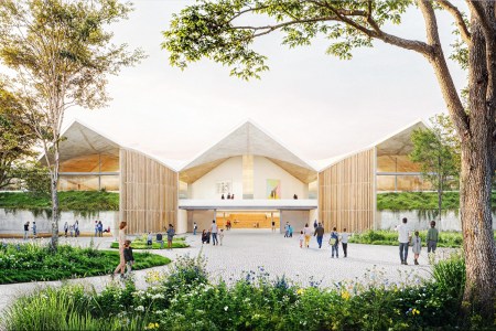 Rendering of the Eames Institute of Infinite Curiosity