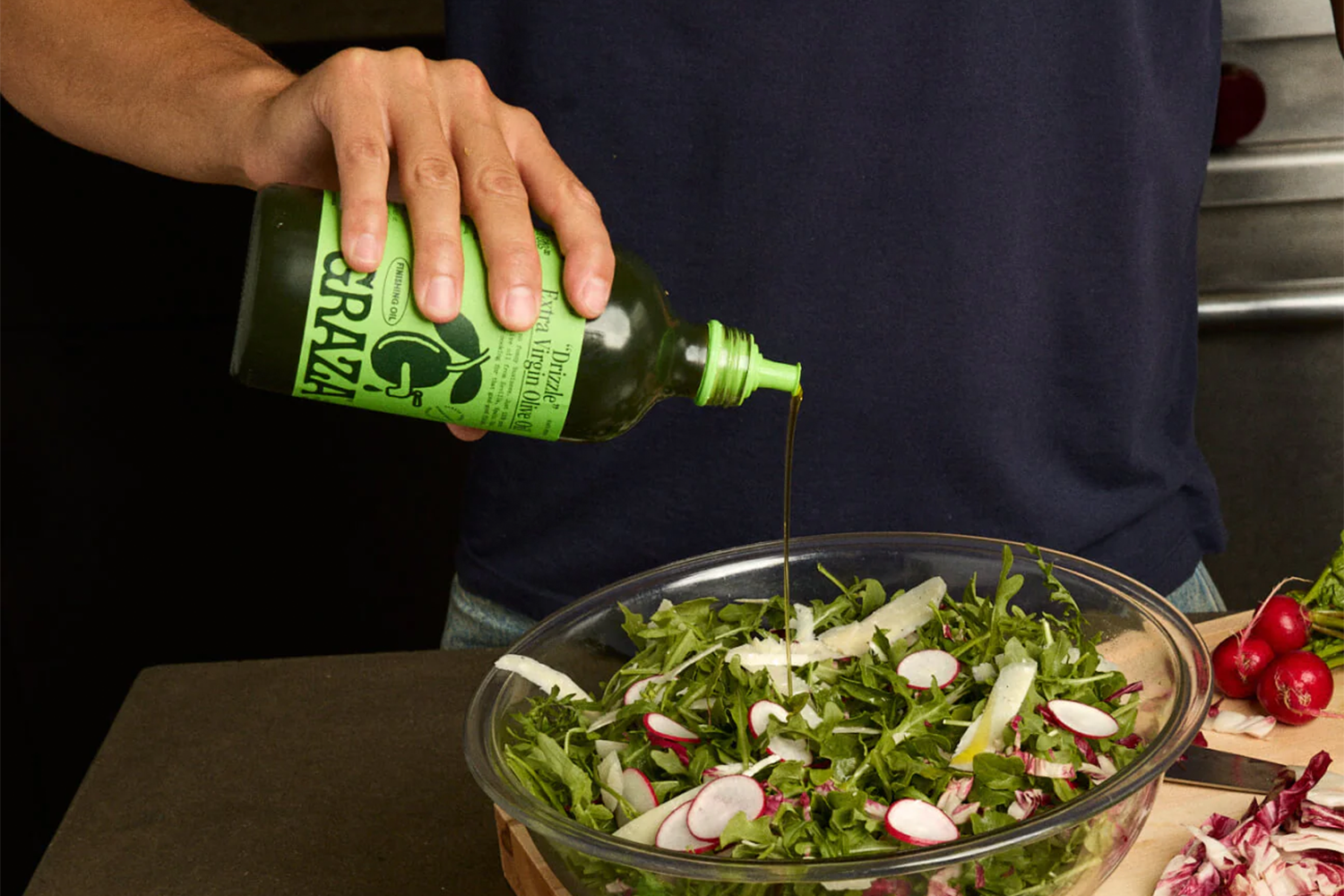 Graza Olive Oil Glass Bottle Duo