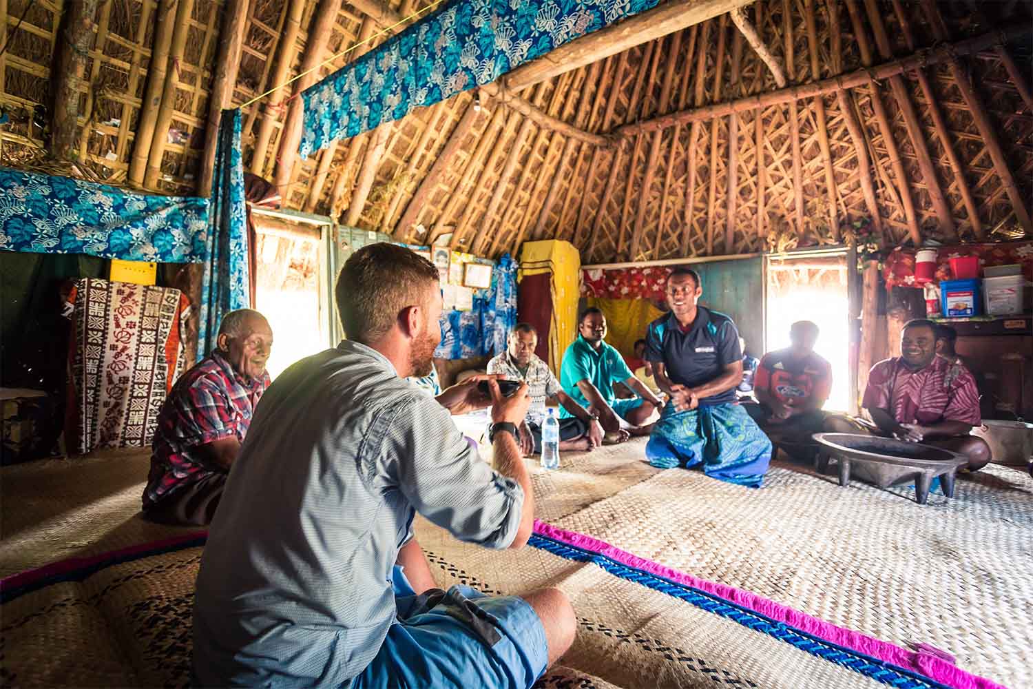Kava ritual in Fiji