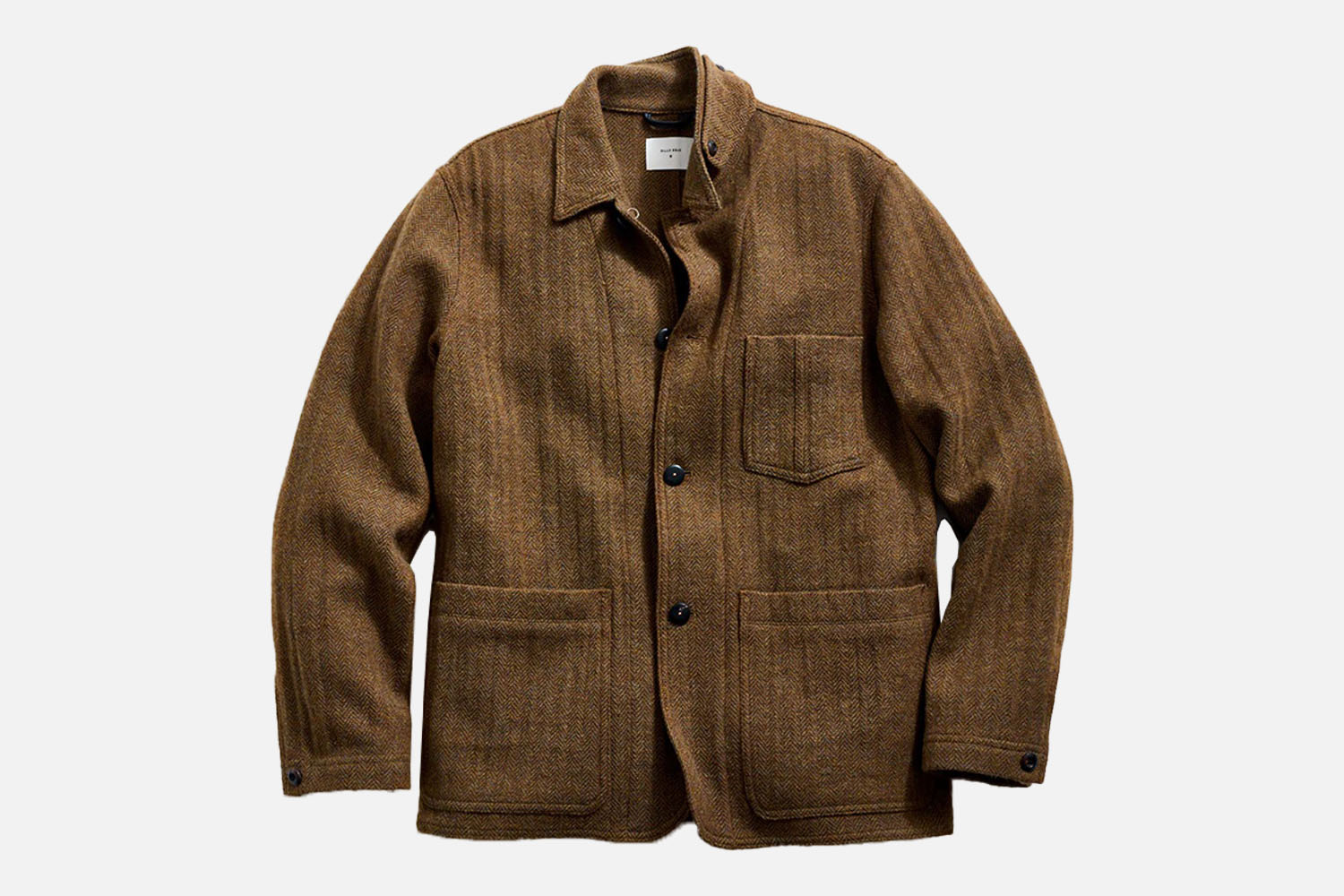 Billy Reid Wool Herringbone Chore Coat