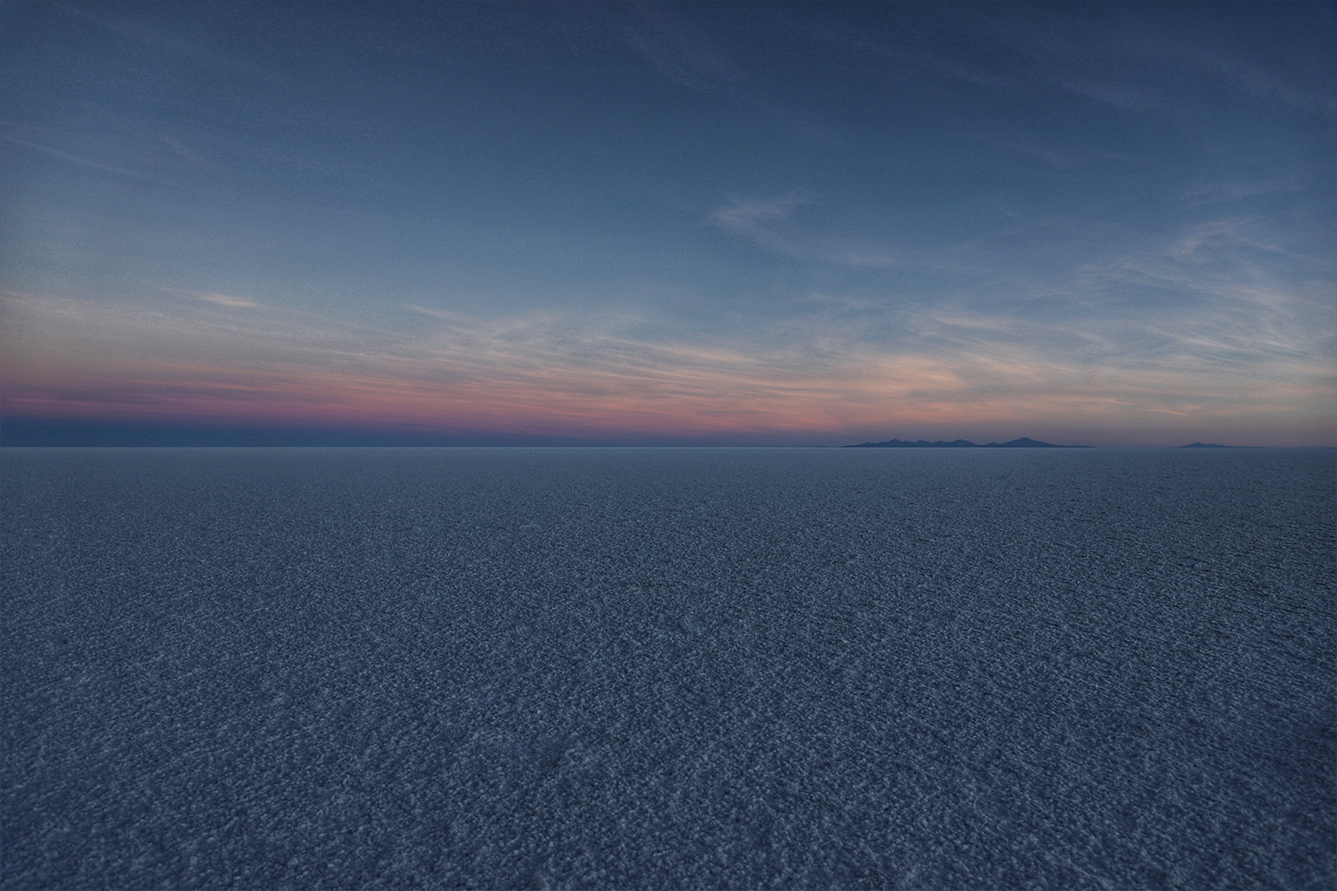 Sunset over Uyuni.