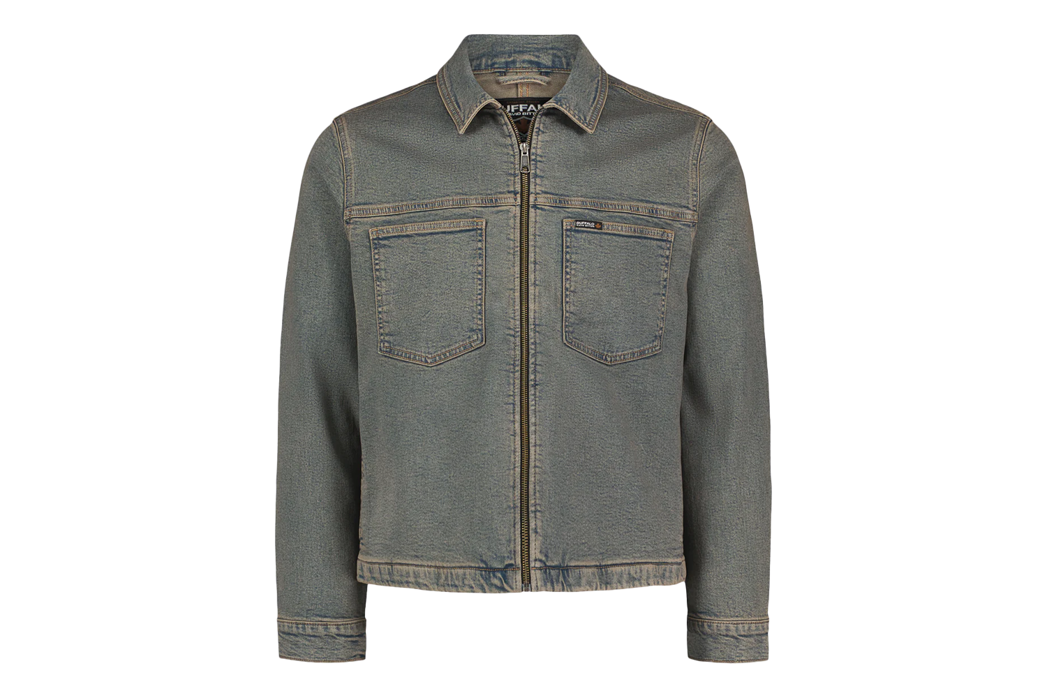 Buffalo Denim Jett Men’s Zip-Front Denim Jacket
