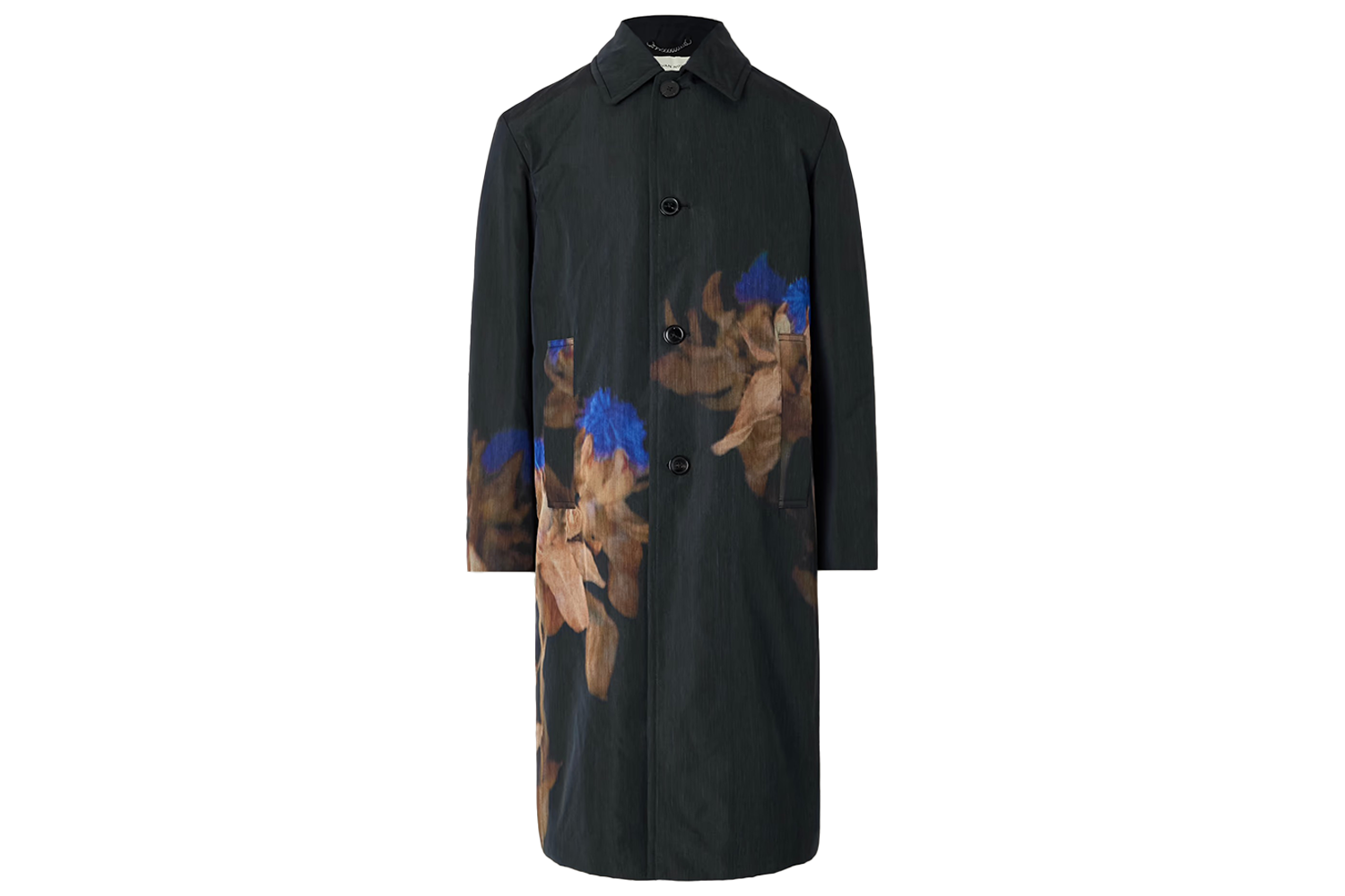 Dries Van Noten Printed Wool-Blend Coat