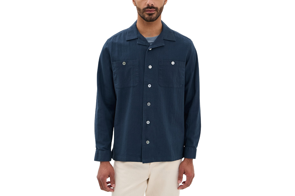 Far Afield Hiro Herringbone Twill Shirt Jacket