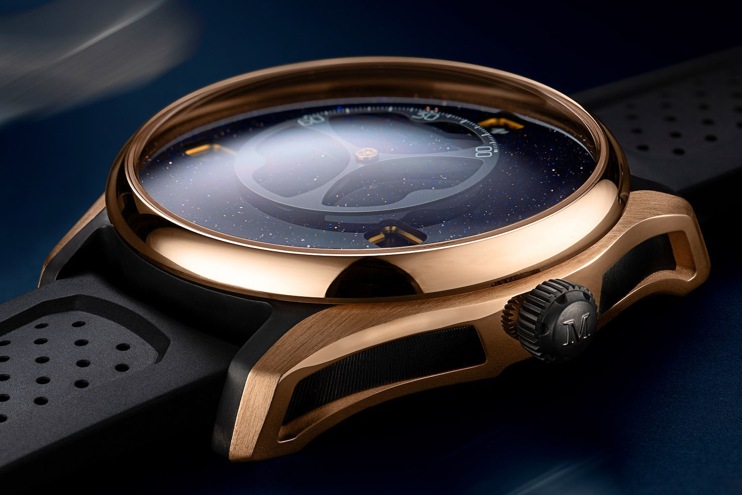 H. Moser Pioneer Flying Hours Aventurine