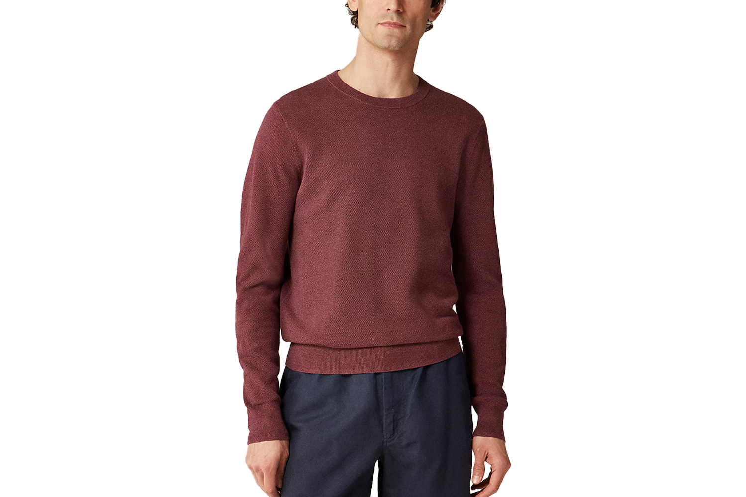 J.Crew Cotton Piqué-Stitch Crewneck Sweater