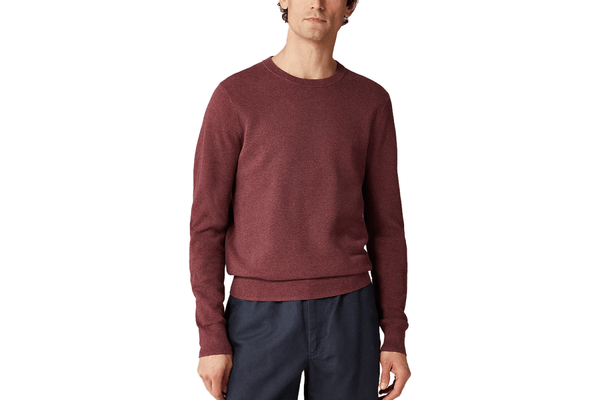 J.Crew Cotton Piqué-Stitch Crewneck Sweater