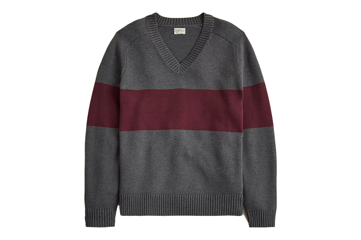 J.Crew Heritage Cotton V-Neck Sweater