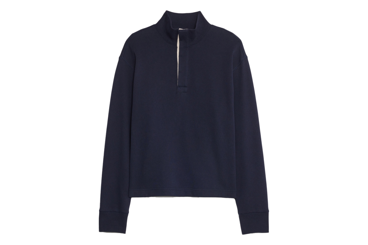 Banana Republic Terry Mock-Neck Sweatshirt
