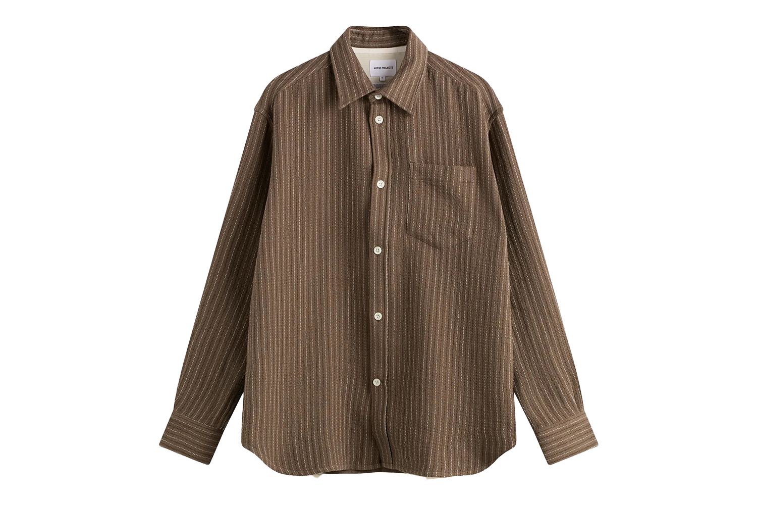 Norse Projects Ole Oversized Wool Stripe Shirt