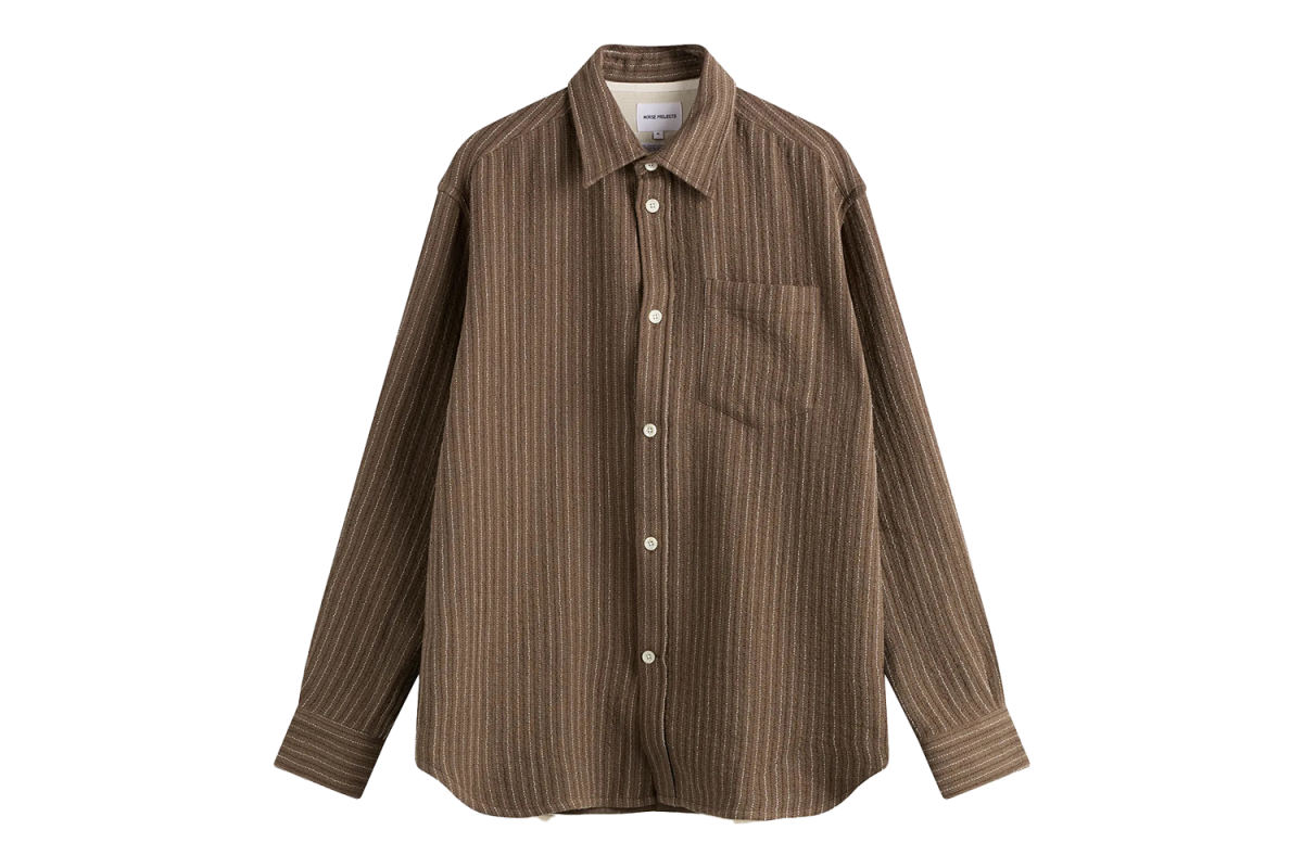 Norse Projects Ole Oversized Wool Stripe Shirt