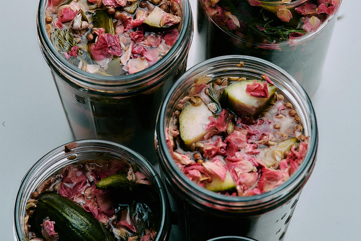 pamela's pickles lifestyle image of jars