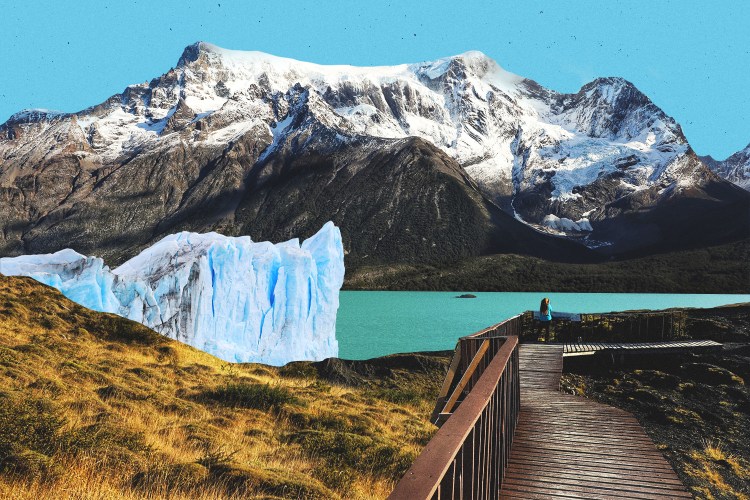 The Patagonian landscape, defined by glacial lakes, towering peaks and vast steppe, stretches across southern Chile and Argentina.