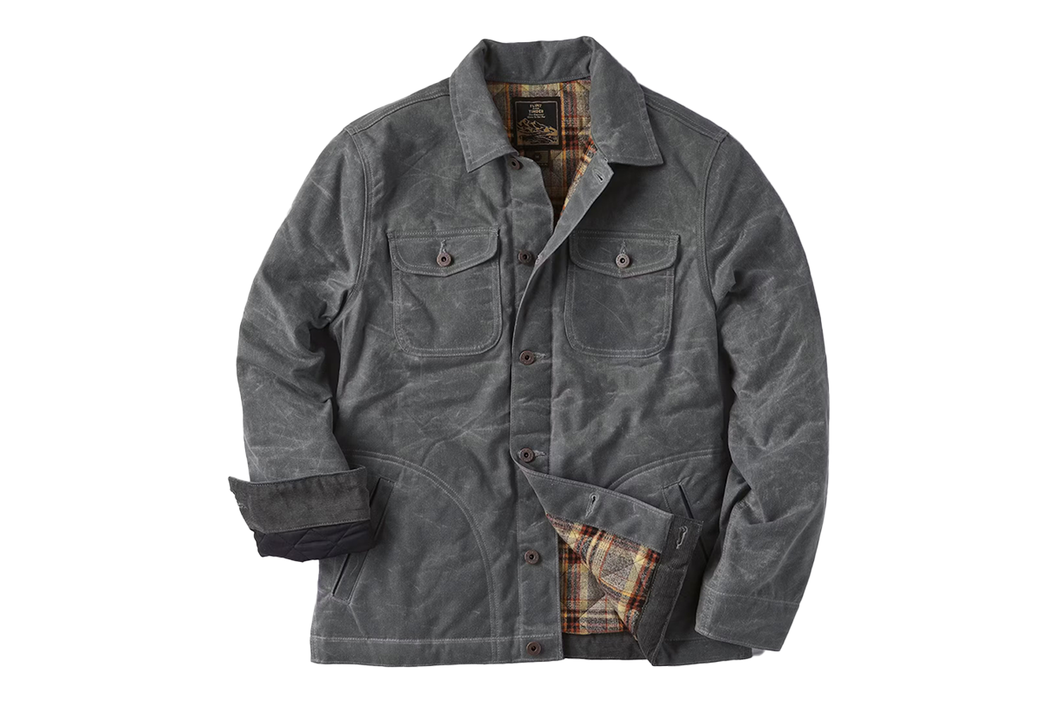 Flint and Tinder Flannel-Lined Quilted Waxed Rancher Jacket