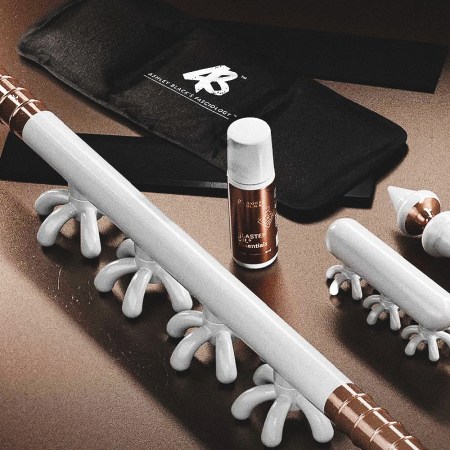 collage of recovery tools on brown textured background