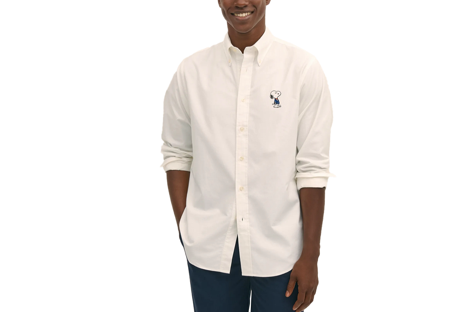 Brooks Brothers x Peanuts Traditional Fit Cotton Oxford Shirt